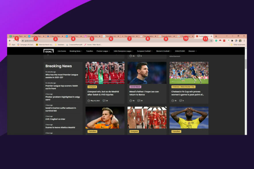 Сколько браузерных сессий можно открыть