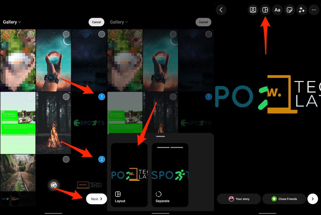 Cómo poner dos fotos juntas en iOS y Android
