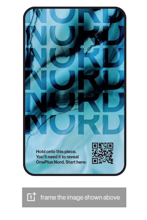 QR‑код для просмотра трансляции AR OnePlus Nord