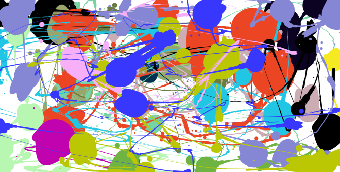 Дигитальная картина, созданная на JacksonPollock.org