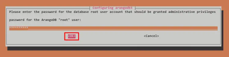 Настройка пароля root для ArangoDB