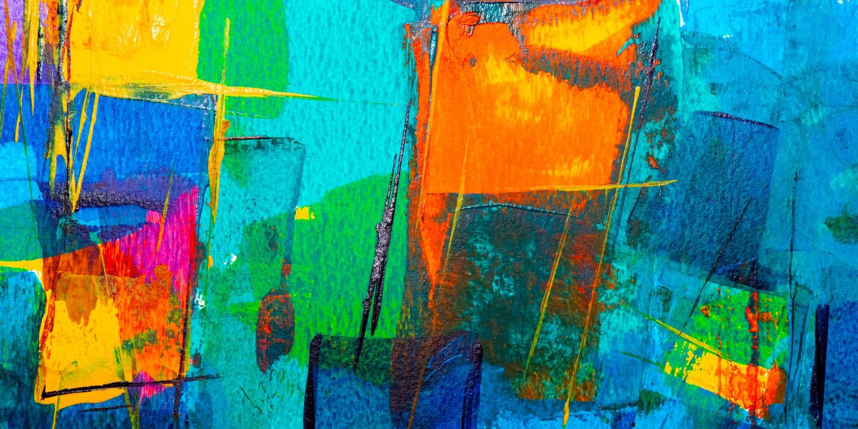 Коллаж различных цветов и форм для вдохновения