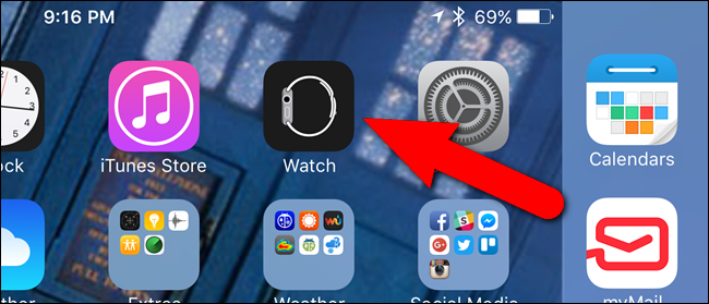 Иконка приложения Watch на iPhone