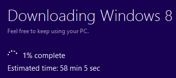 Процесс загрузки установочных файлов
