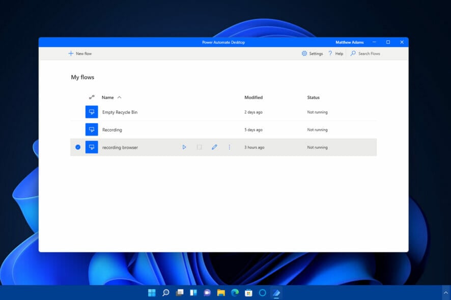 Запись макросов в Windows 11 с Power Automate
