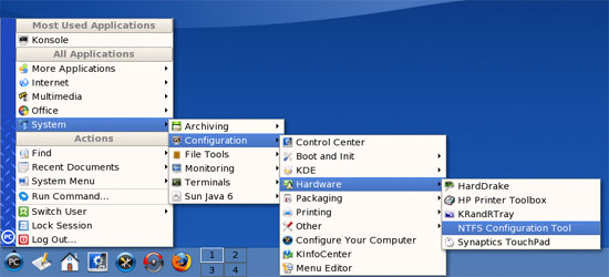 Использование ntfs-3g в PCLinuxOS