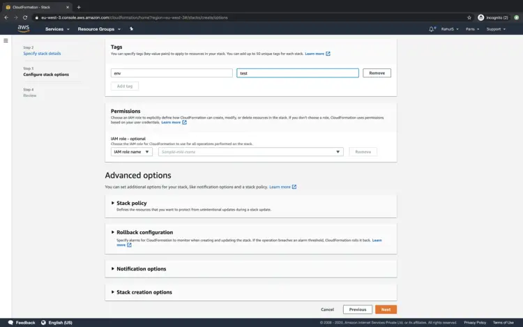 Теги и расширенные опции