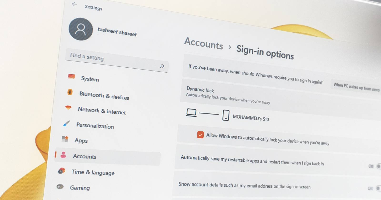 Автоматическая блокировка Windows 11 при удалении устройства по Bluetooth