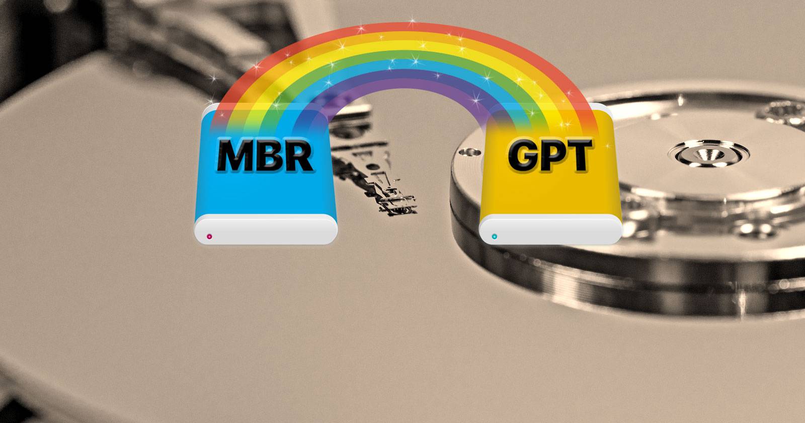 Конвертация MBR в GPT без потери данных