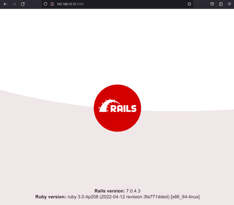 Стандартная страница Rails index.html