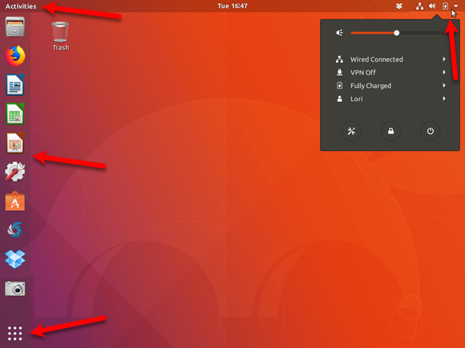 GNOME (Ubuntu) на Ubuntu 17.10