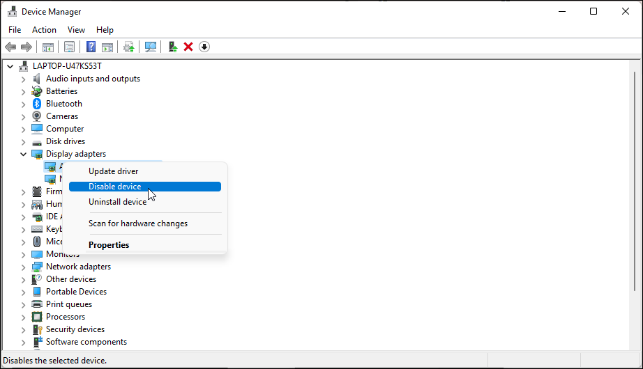 Отключение Intel HD Graphics