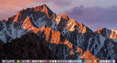 Готовый GIF демонстрация свайпа по Dock
