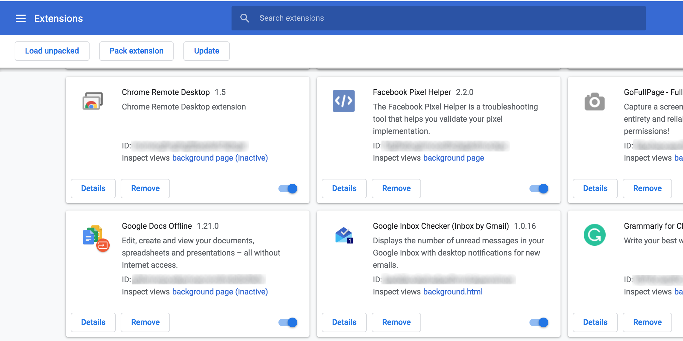Отключение расширений в Chrome