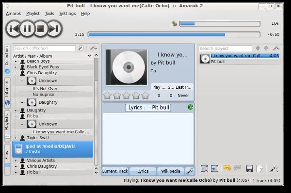 Выбор нескольких треков для копирования на iPod