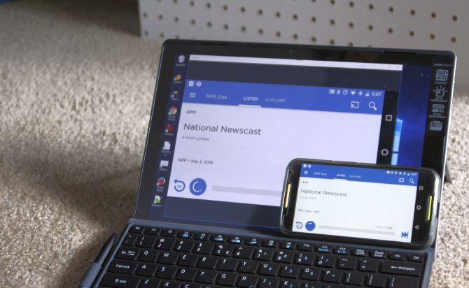 Windows 10 Connect App Running