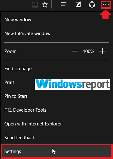 Настройки Microsoft Edge