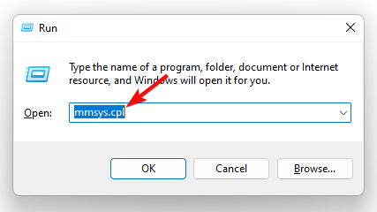 Открыть командой mmsys.cpl диалог Звук