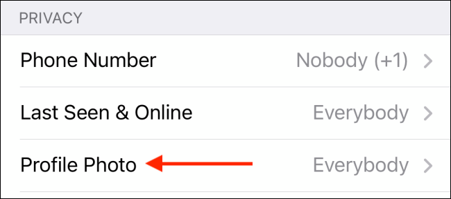 Нажмите Фото профиля в настройках Telegram