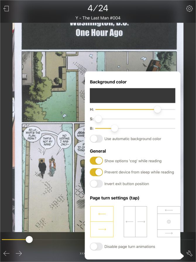 Настройки YACReader: синхронизация с десктопом