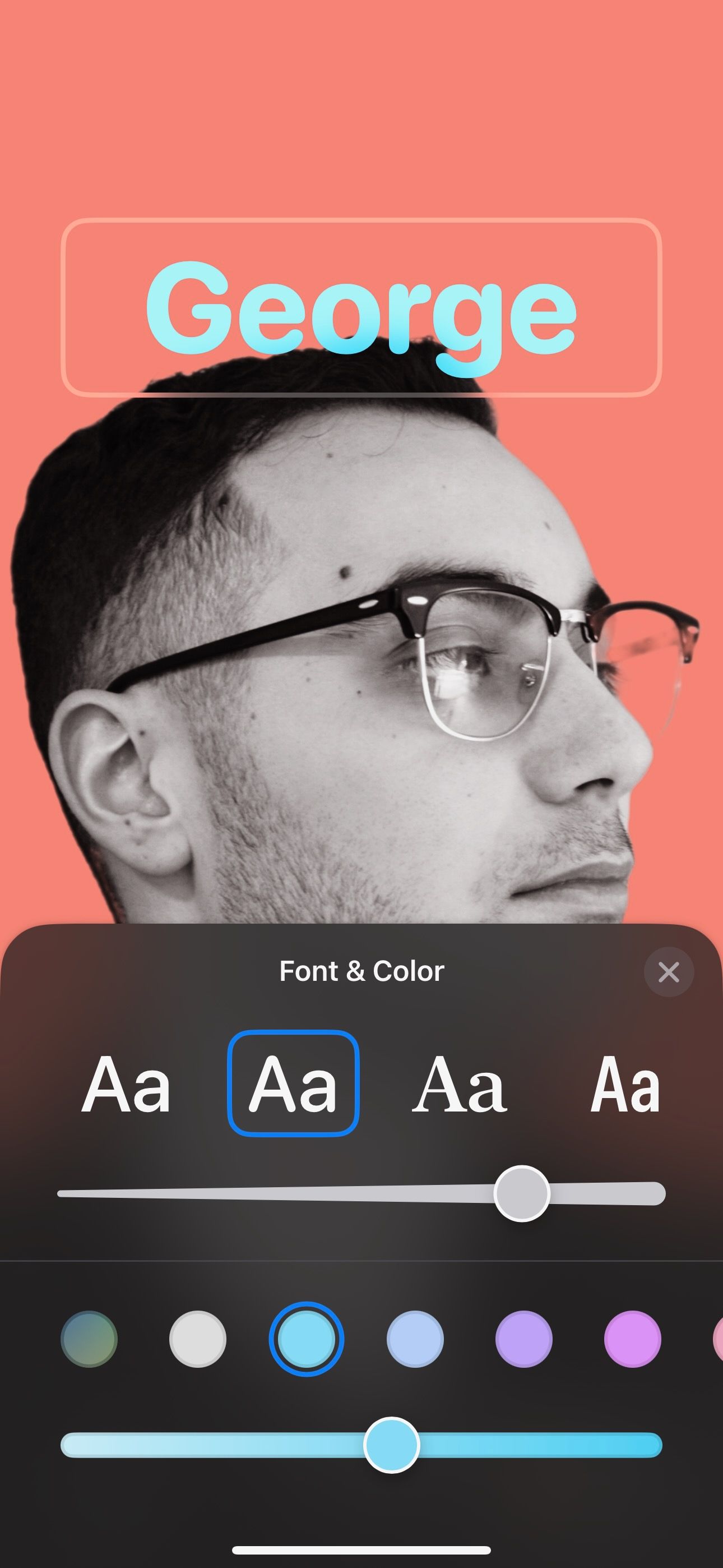 Фото плакаты контакта, варианты шрифтов и цвета