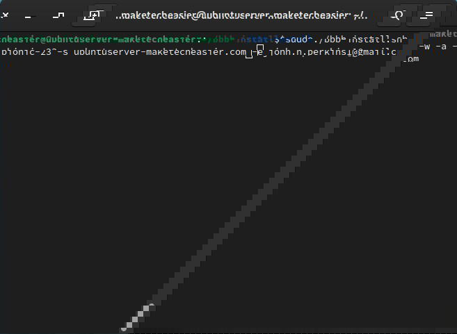 Запуск установочного скрипта BigBlueButton в терминале Linux
