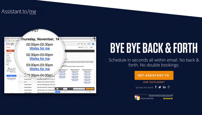 Assistant.to — планирование встреч в Gmail