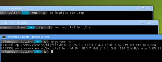 pv と progress でコマンドライン進捗を可視化