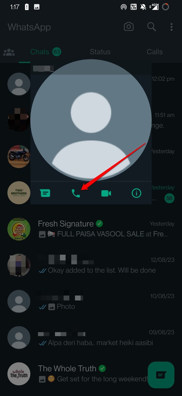 Как позвонить в WhatsApp