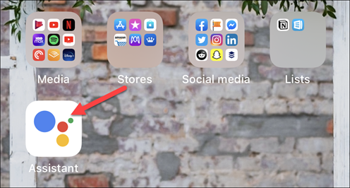 запуск Google Assistant на iPhone