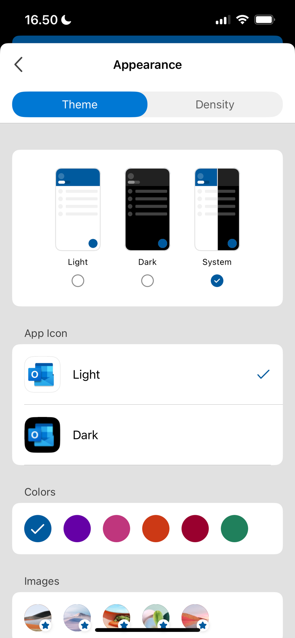 Различные настройки кастомизации в Outlook