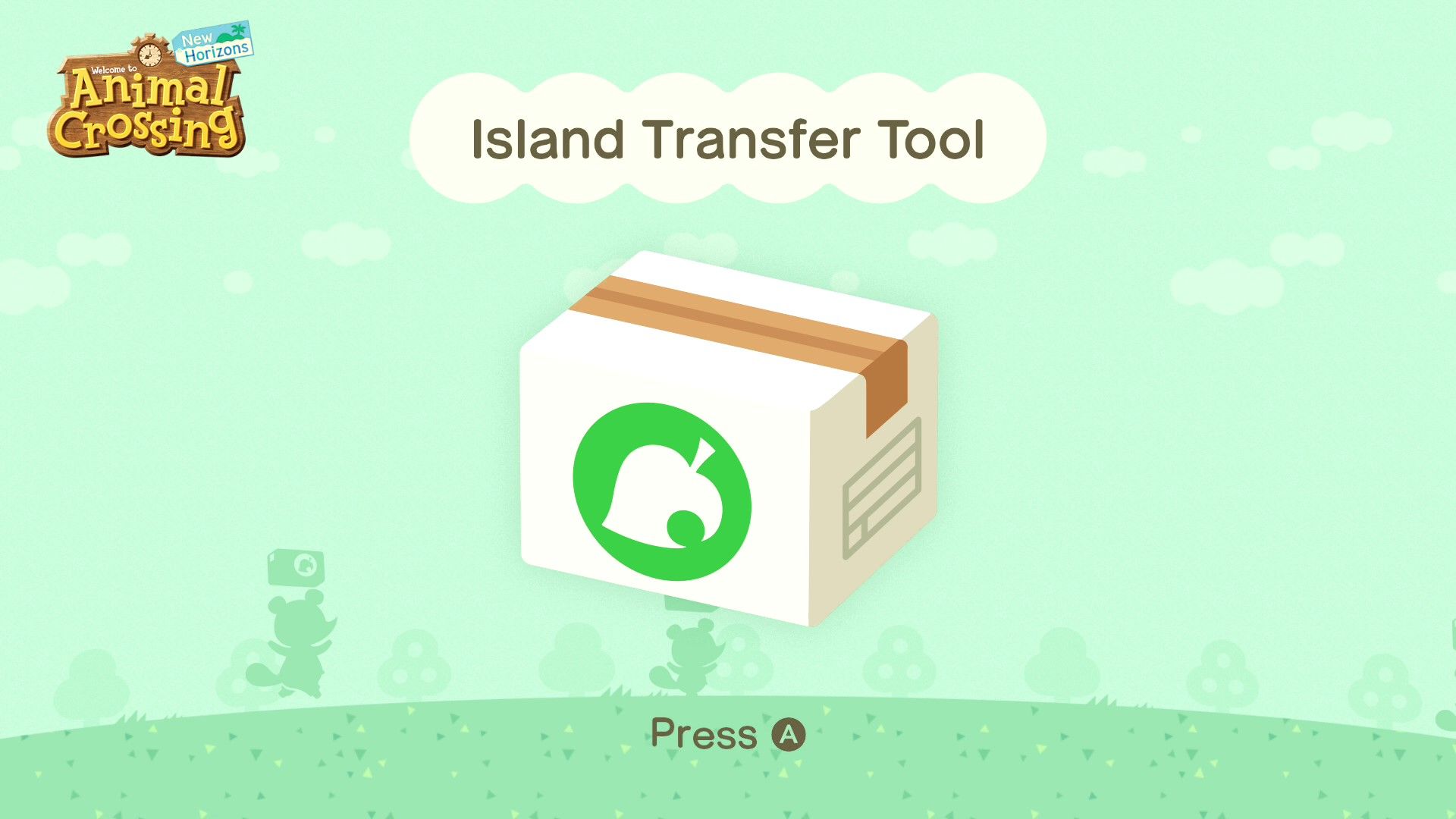 Инструкции Island Transfer Tool: нажмите A на контроллере