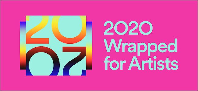 Логотип Spotify for Artists и отметка Wrapped 2020