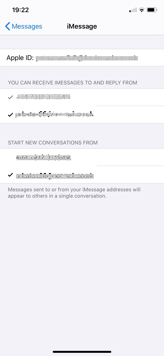 send and receive from phone number and email address