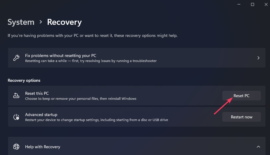Кнопка Сброса api-ms-win-crt-runtime-l1-1-0.dll