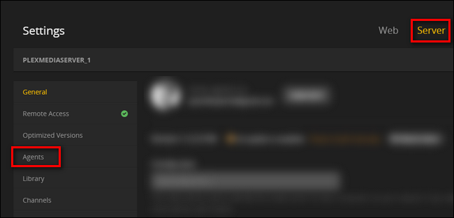 Настройка агентoв в Plex