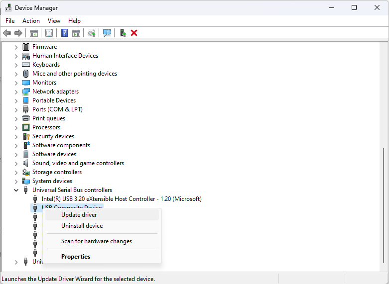 USB DEVICE MANAGER -adb reboot bootloader not working