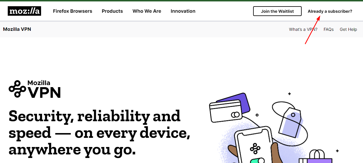 Скриншот сайта с выделенной кнопкой 