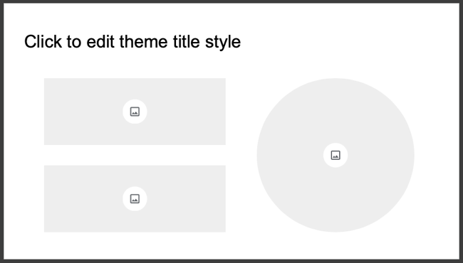 Заполнители на макете темы Google Slides