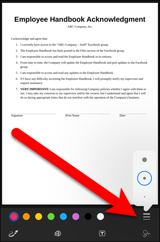 Выбор ширины пера
