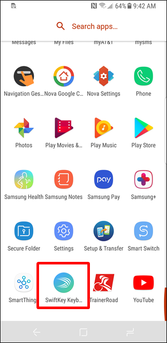 Скриншот: главное окно настроек SwiftKey с разделом Ввод
