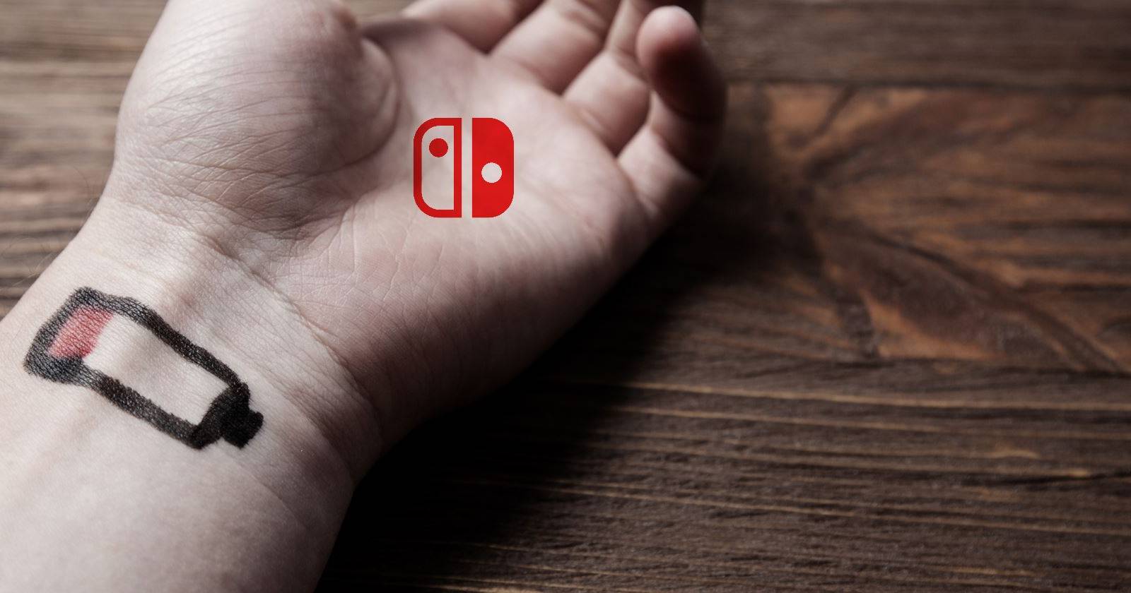 Исправить баг индикатора батареи Switch
