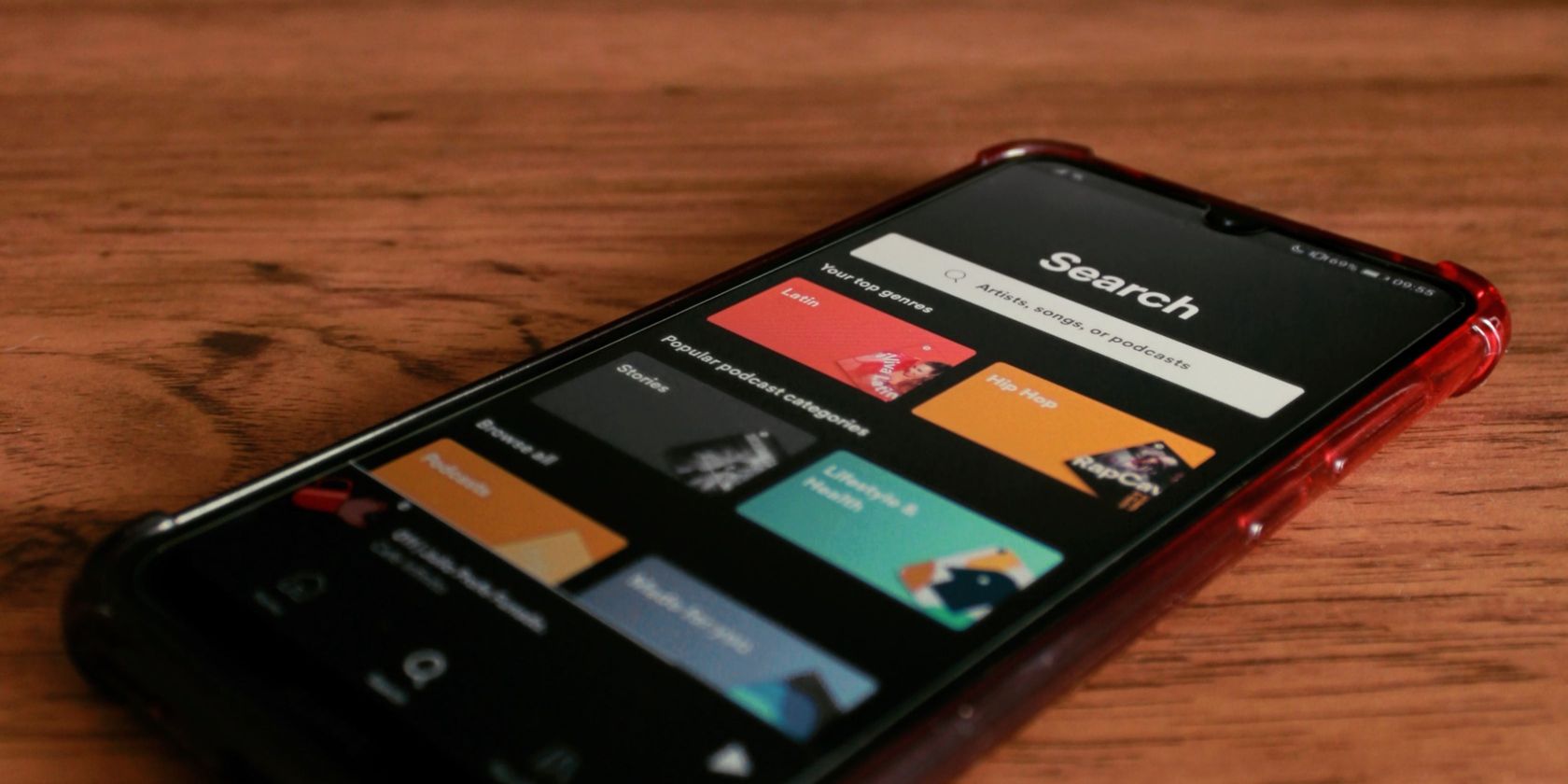 Spotify on an Android phone