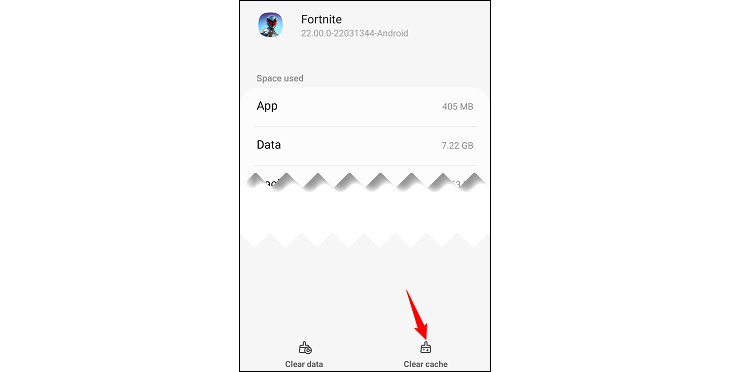 Нажмите «Очистить кэш» в правом нижнем углу.