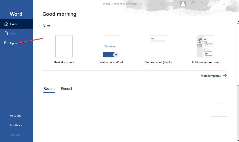 Открыть файл .cal через меню Открыть в Microsoft Word