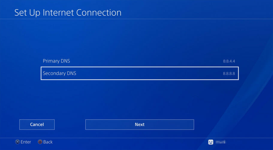 Настройка DNS на PS4