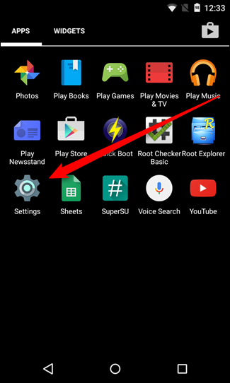 Скриншот списка опций блокировки экрана