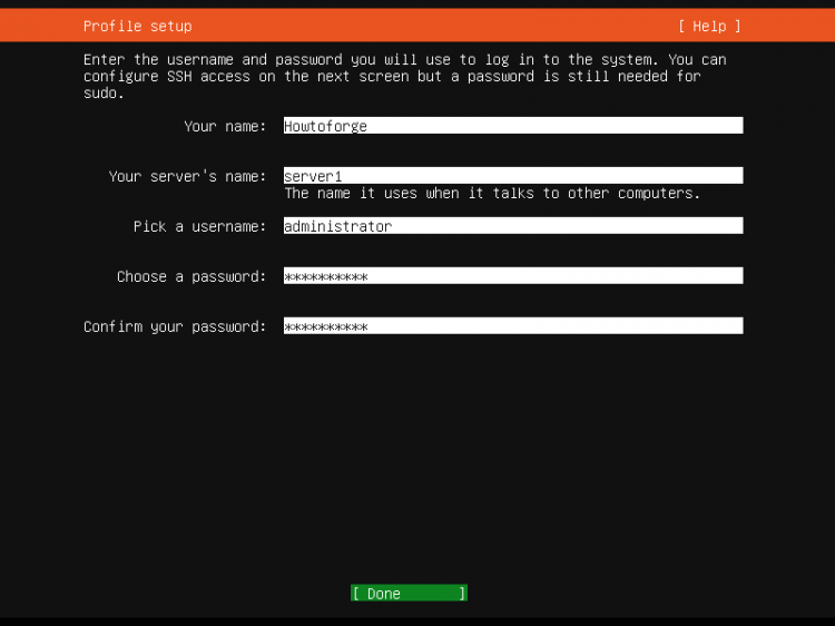 Опция установки OpenSSH Server