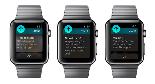 Отключить напоминания о вставании на Apple Watch