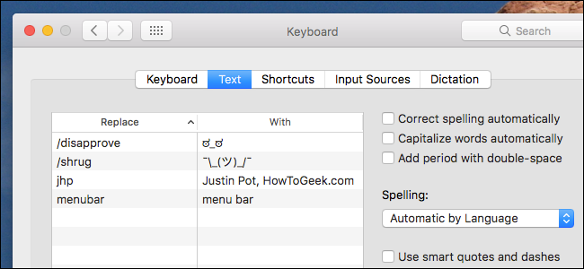 Текстовые замены в macOS — как настроить